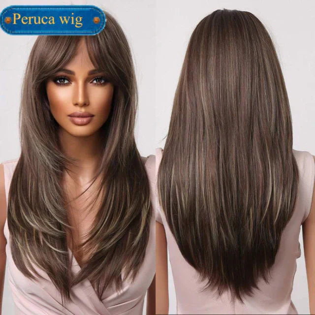 Peruca Wig  Com Franja