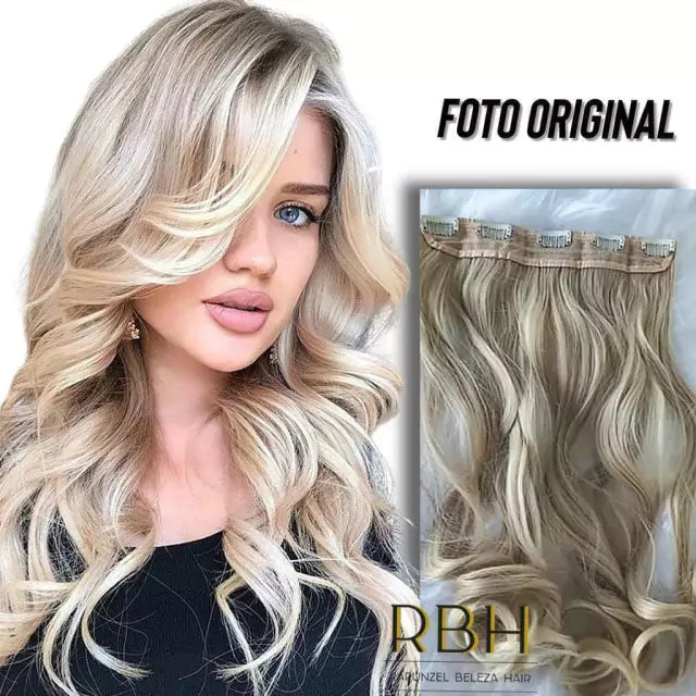 Aplique Orgânico Fibra Premium Fio Invisível e Tic Tac