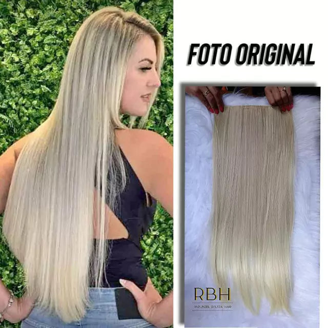 Aplique Orgânico Fibra Premium Fio Invisível e Tic Tac