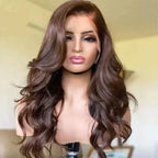 Lace wig Longa de fibra humanizada