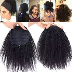 Rabo de Cavalo Coque Puff Crespo Cabelo Natural