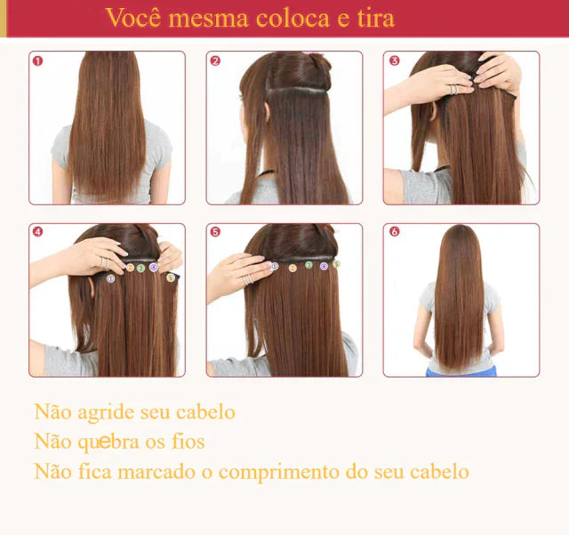 Kit Telas 7 Peças Cabelo Natural Com Tic Tac