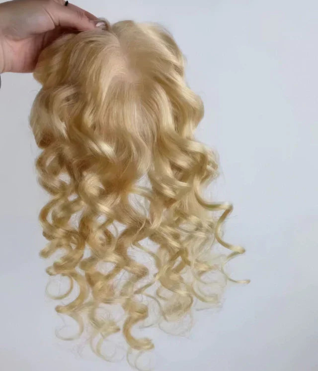 Topo Cacheado Cabelo Humano Personalizado