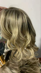 Topo Cabelo Humano Loiro Silk base
