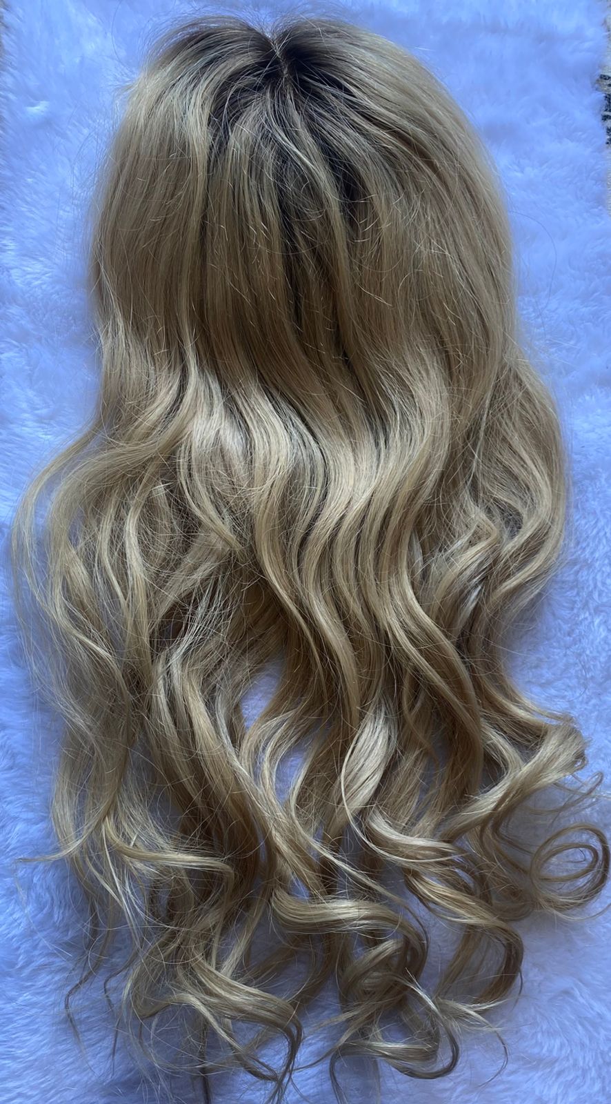 Topo Cabelo Humano Loiro Silk base
