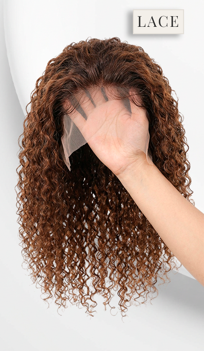 Lace wig cabelo humano cacheado