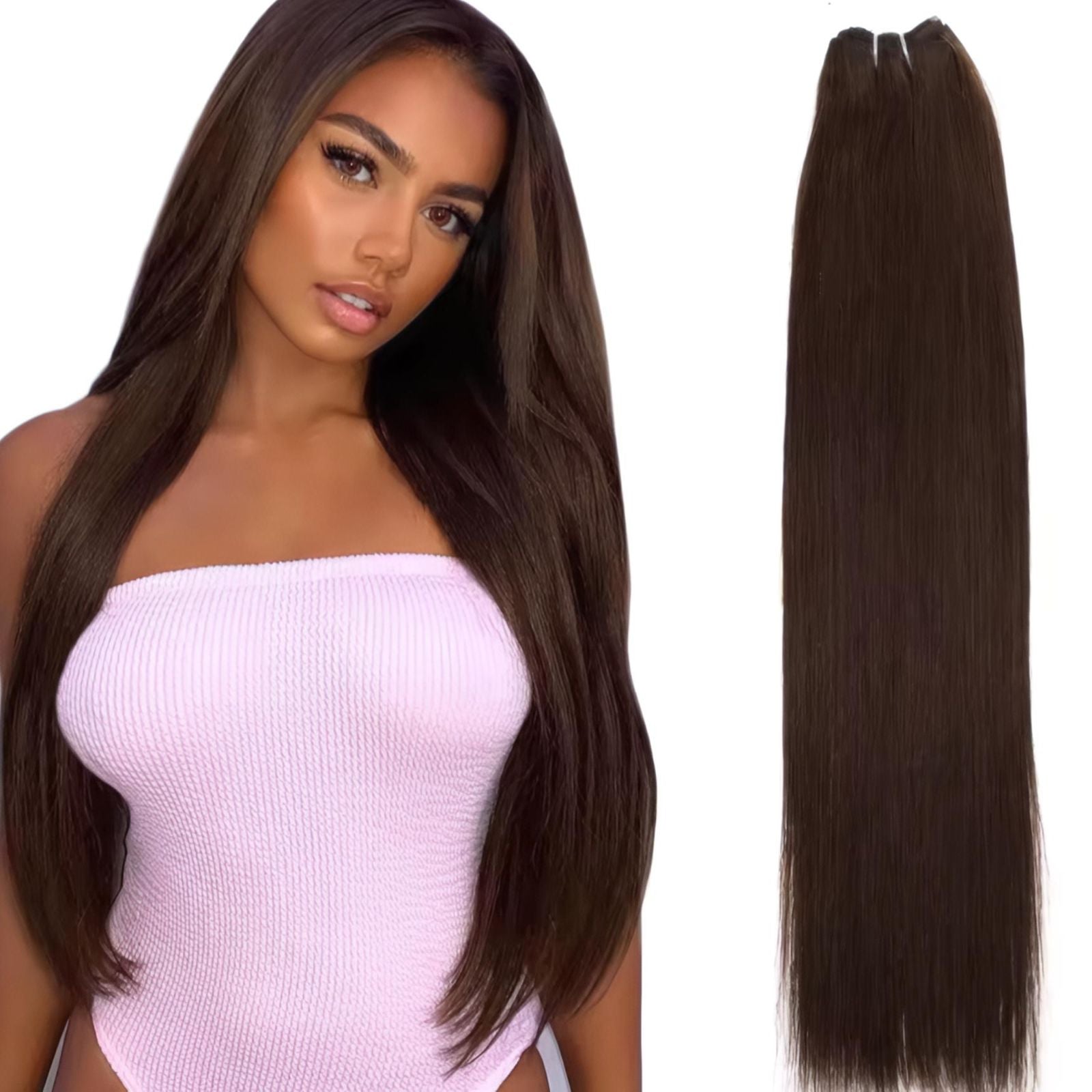 Mega Hair Na Trama Cabelo Natural