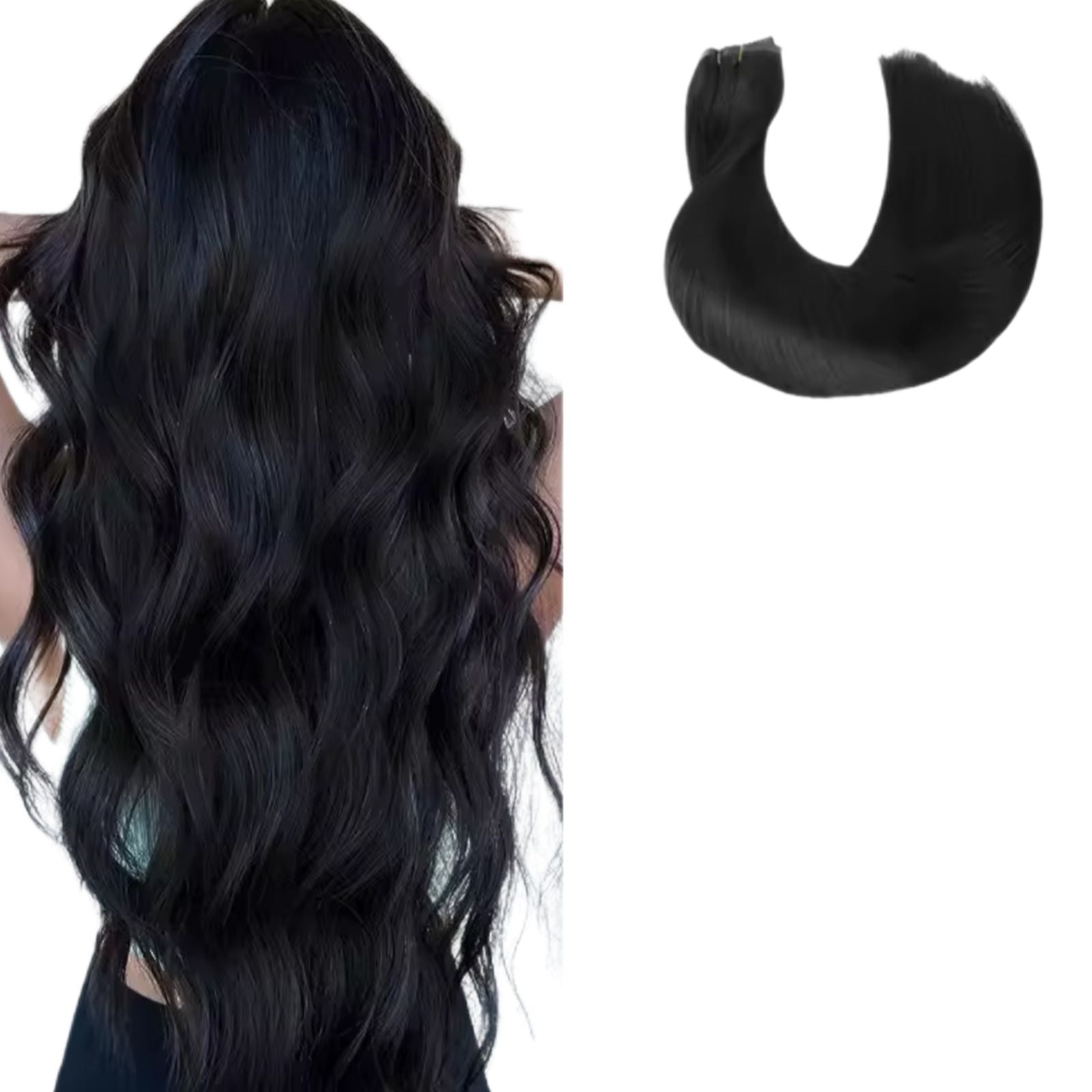 Mega Hair Na Trama Cabelo Natural