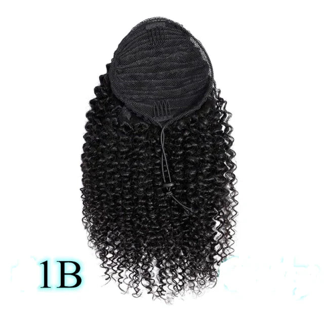 Rabo de Cavalo Coque Puff Crespo Cabelo Natural