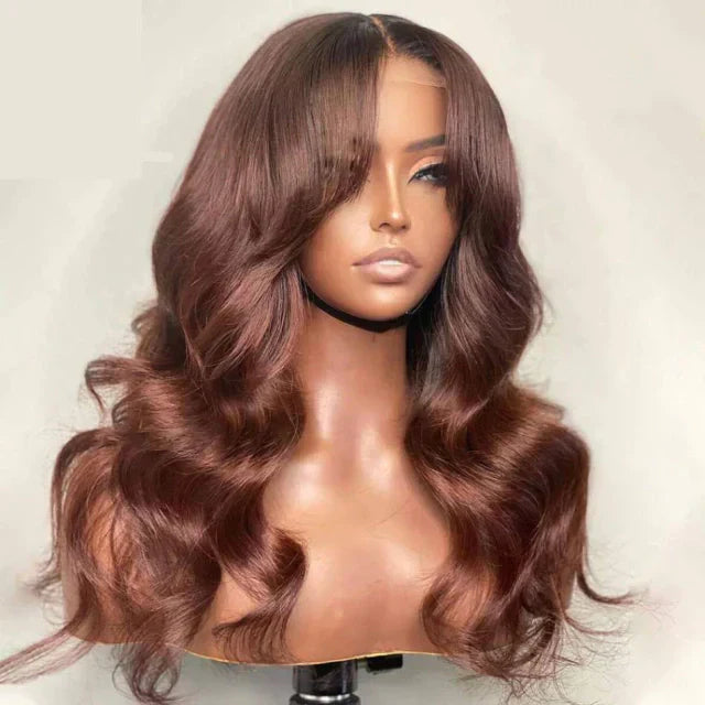 Lace wig Longa de fibra humanizada