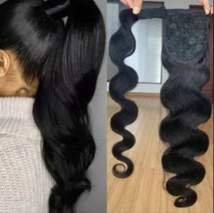 Rabo de cavalo cabelo natural