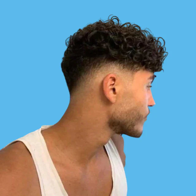 Prótese Cacheada Masculina com o kit cola e removedor