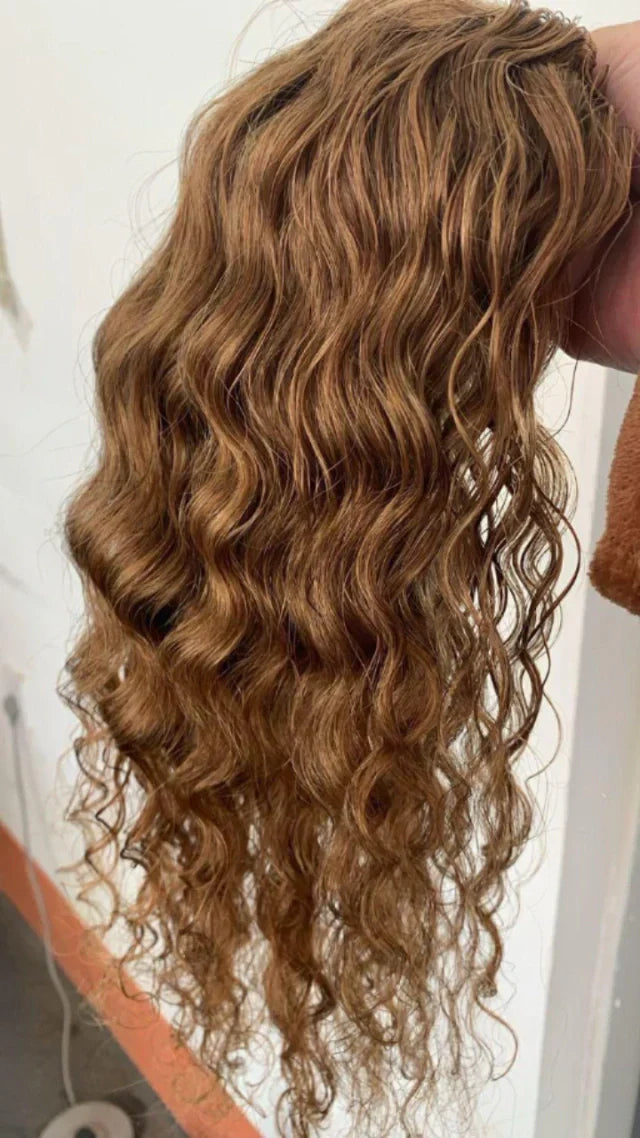 Topo Cacheado Cabelo Humano Personalizado
