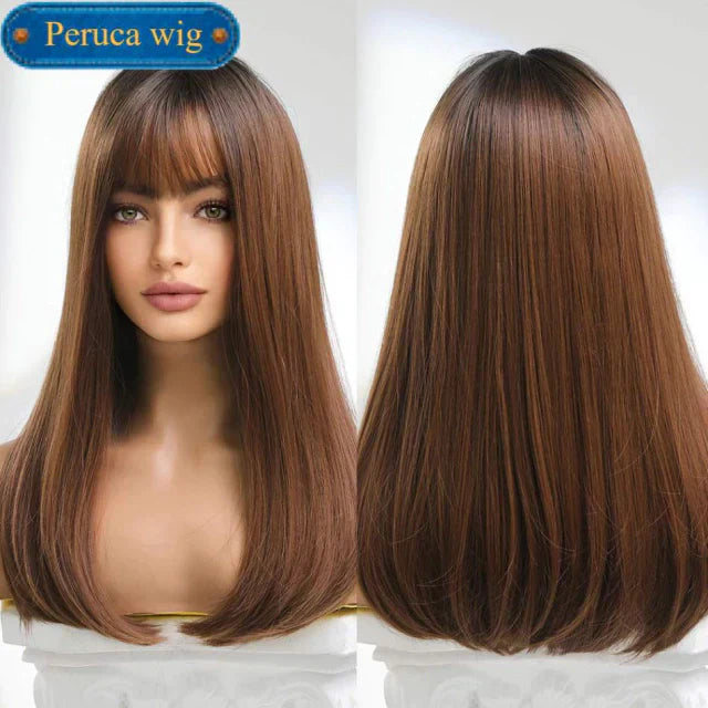 Peruca Wig  Com Franja