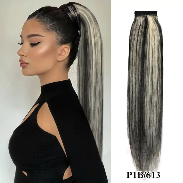 Rabo de cavalo cabelo natural