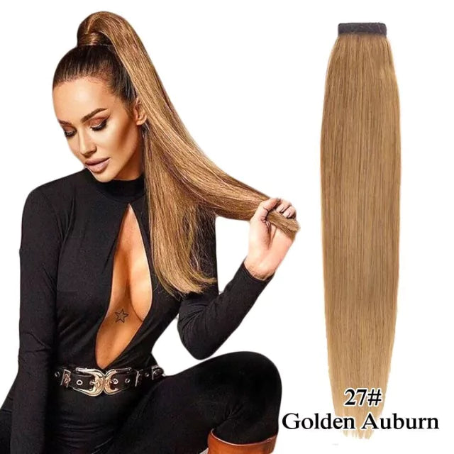Rabo de cavalo cabelo natural