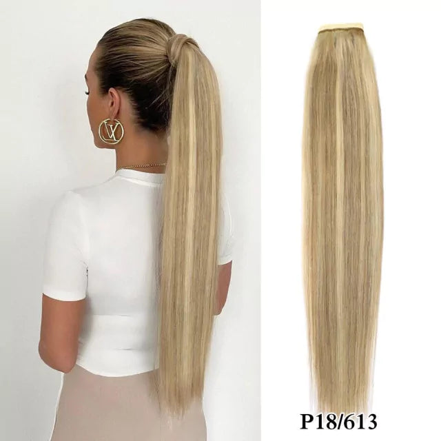 Rabo de cavalo cabelo natural