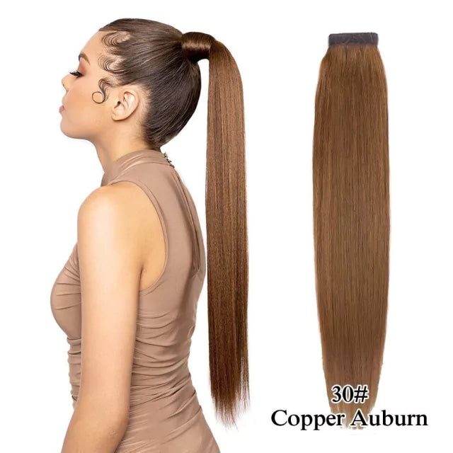 Rabo de cavalo cabelo natural