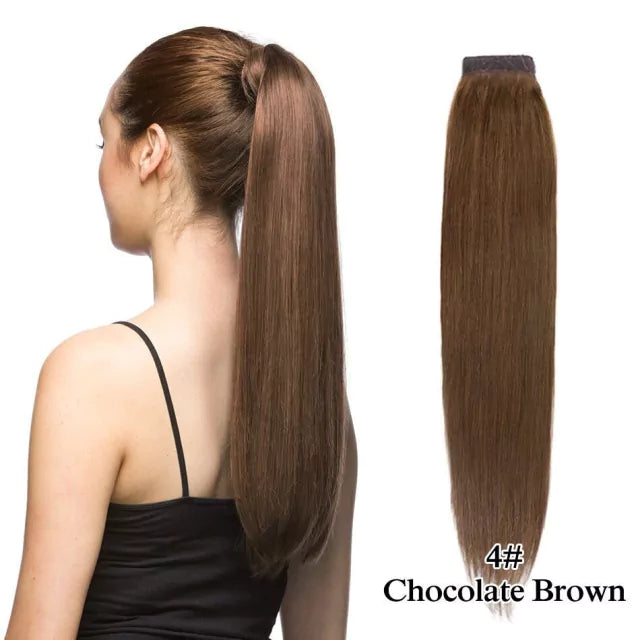 Rabo de cavalo cabelo natural