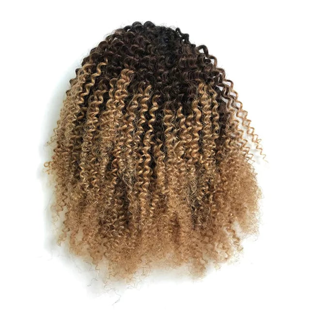 Rabo de Cavalo Coque Puff Crespo Cabelo Natural