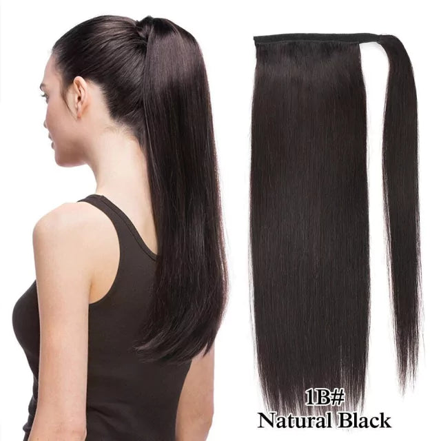 Rabo de cavalo cabelo natural