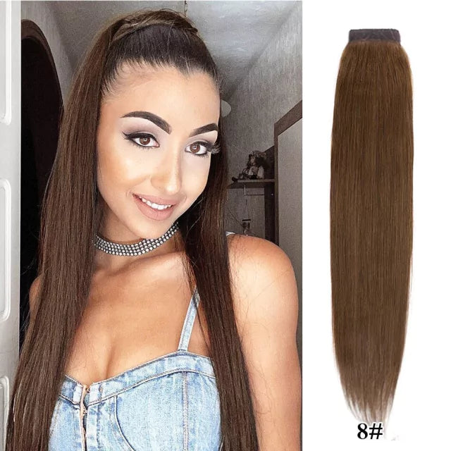 Rabo de cavalo cabelo natural