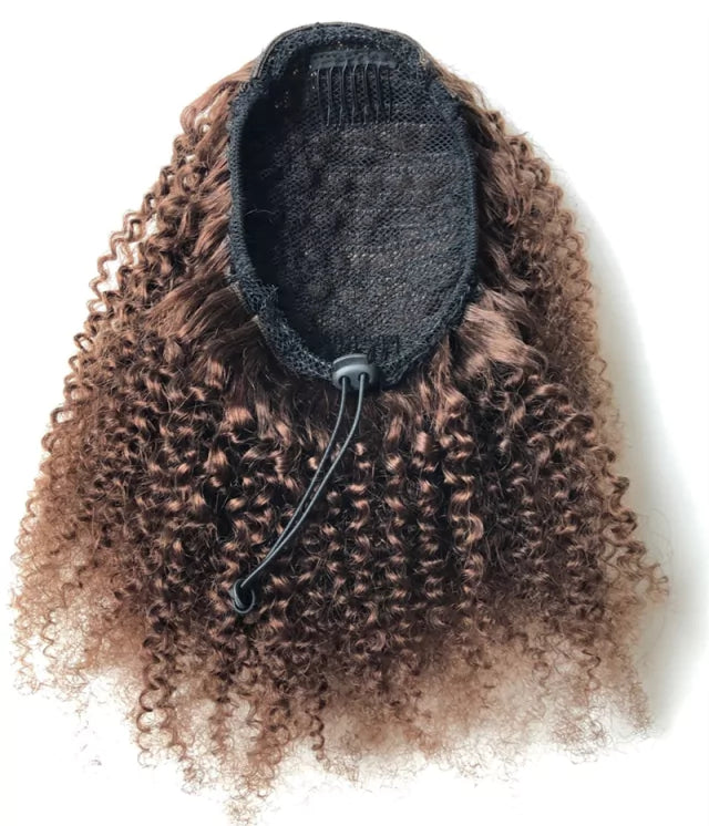 Rabo de Cavalo Coque Puff Crespo Cabelo Natural