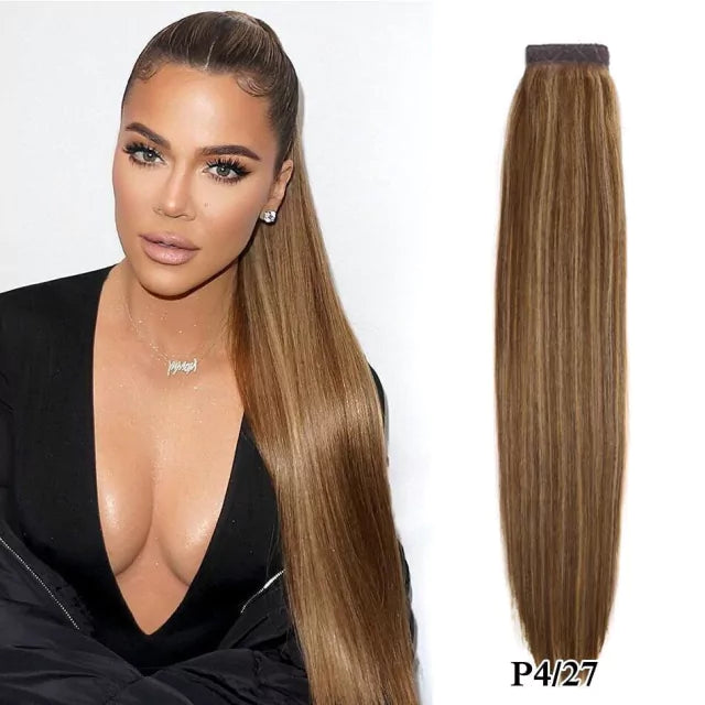 Rabo de cavalo cabelo natural