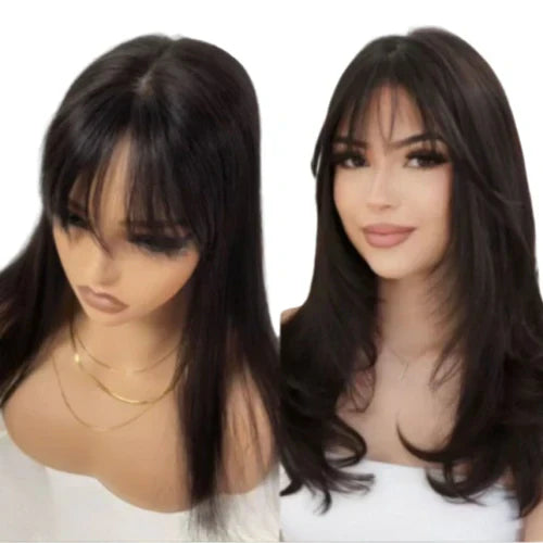 Topo Humano com Franja Silk Base