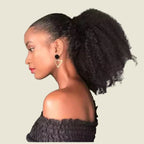 Rabo de Cavalo Coque Puff Crespo Cabelo Natural