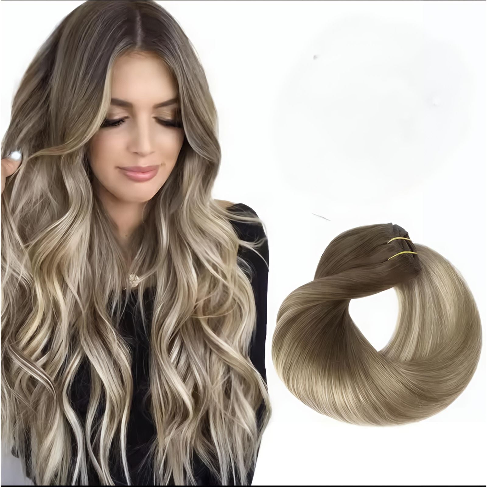 Mega Hair Na Trama Cabelo Natural
