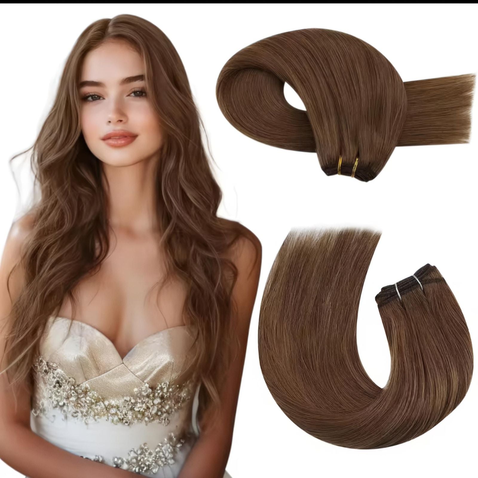 Mega Hair Na Trama Cabelo Natural