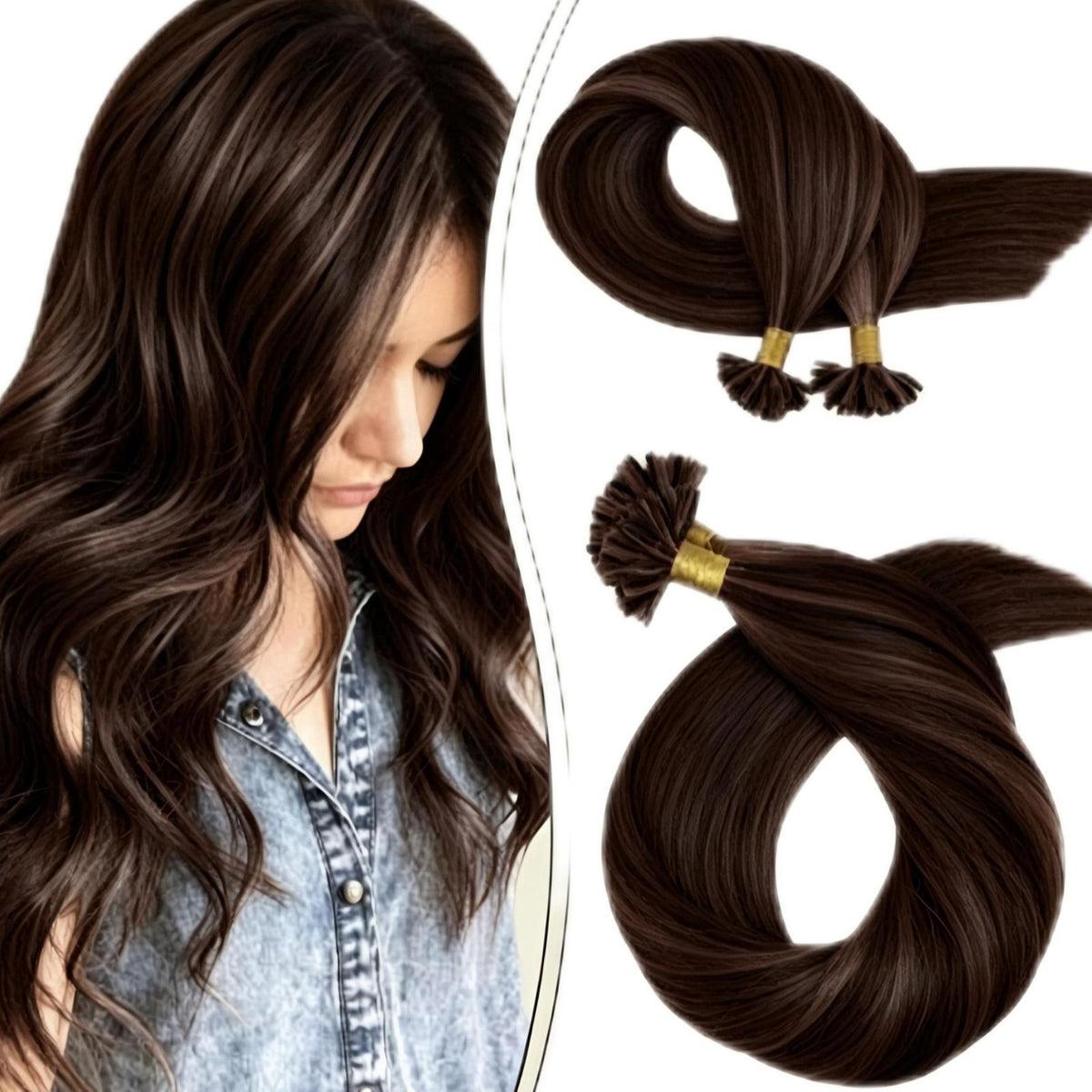 Mega Hair Na Queratina