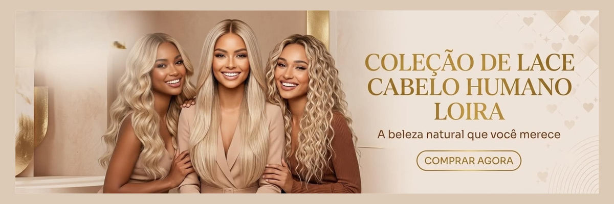 Coleção de Lace Cabelo Humano Loira v2