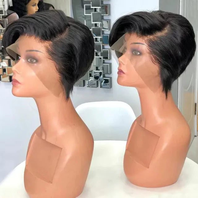 Lace Wig Cabelo Curto Pixie