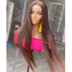 Lace wig Longa de fibra humanizada
