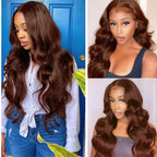 Lace wig Longa de fibra humanizada