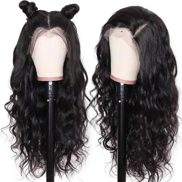 Lace wig Longa de fibra humanizada