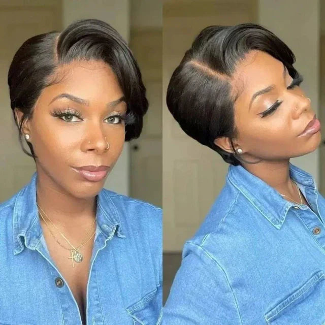 Lace Wig Cabelo Curto Pixie