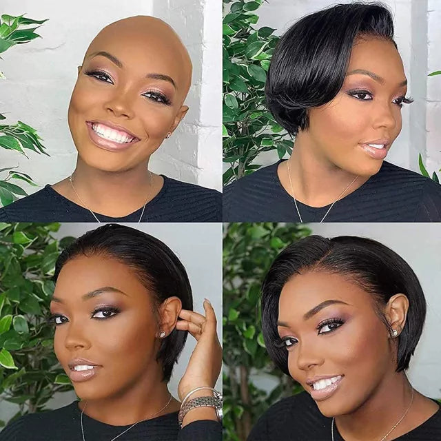 Lace Wig Cabelo Curto Pixie