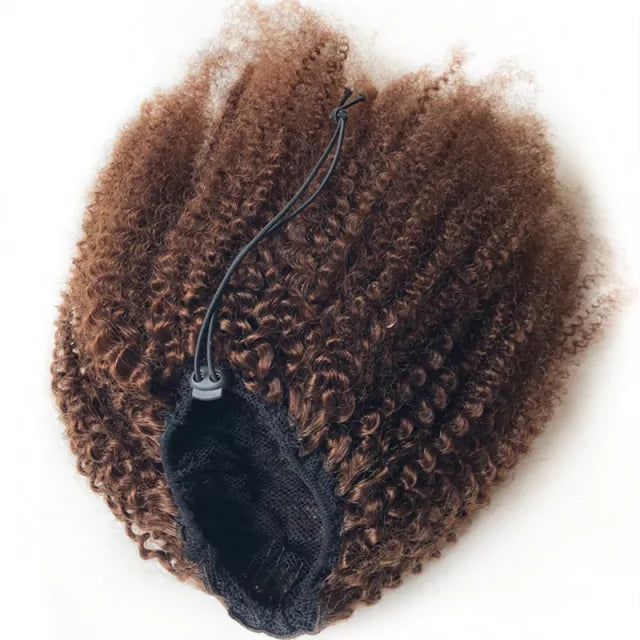 Rabo de Cavalo Coque Puff Crespo Cabelo Natural