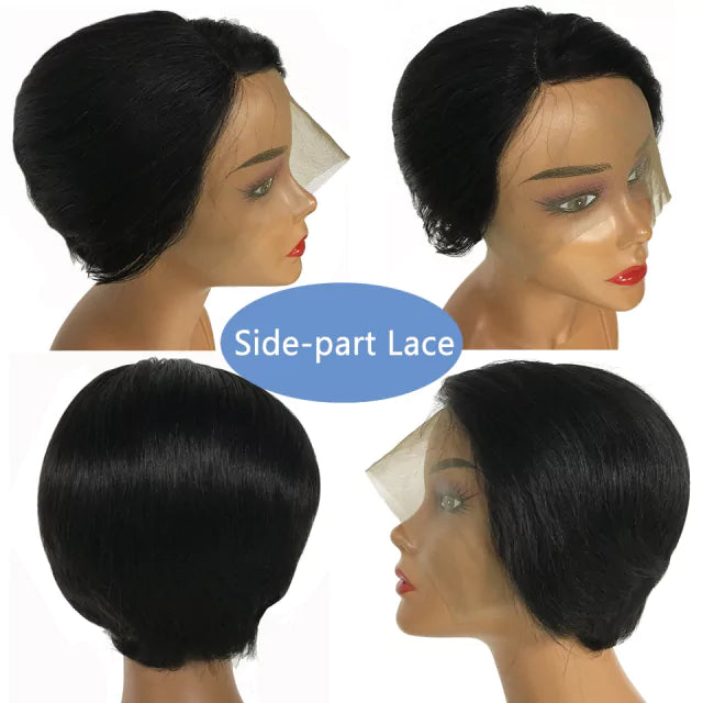 Lace Wig Cabelo Curto Pixie
