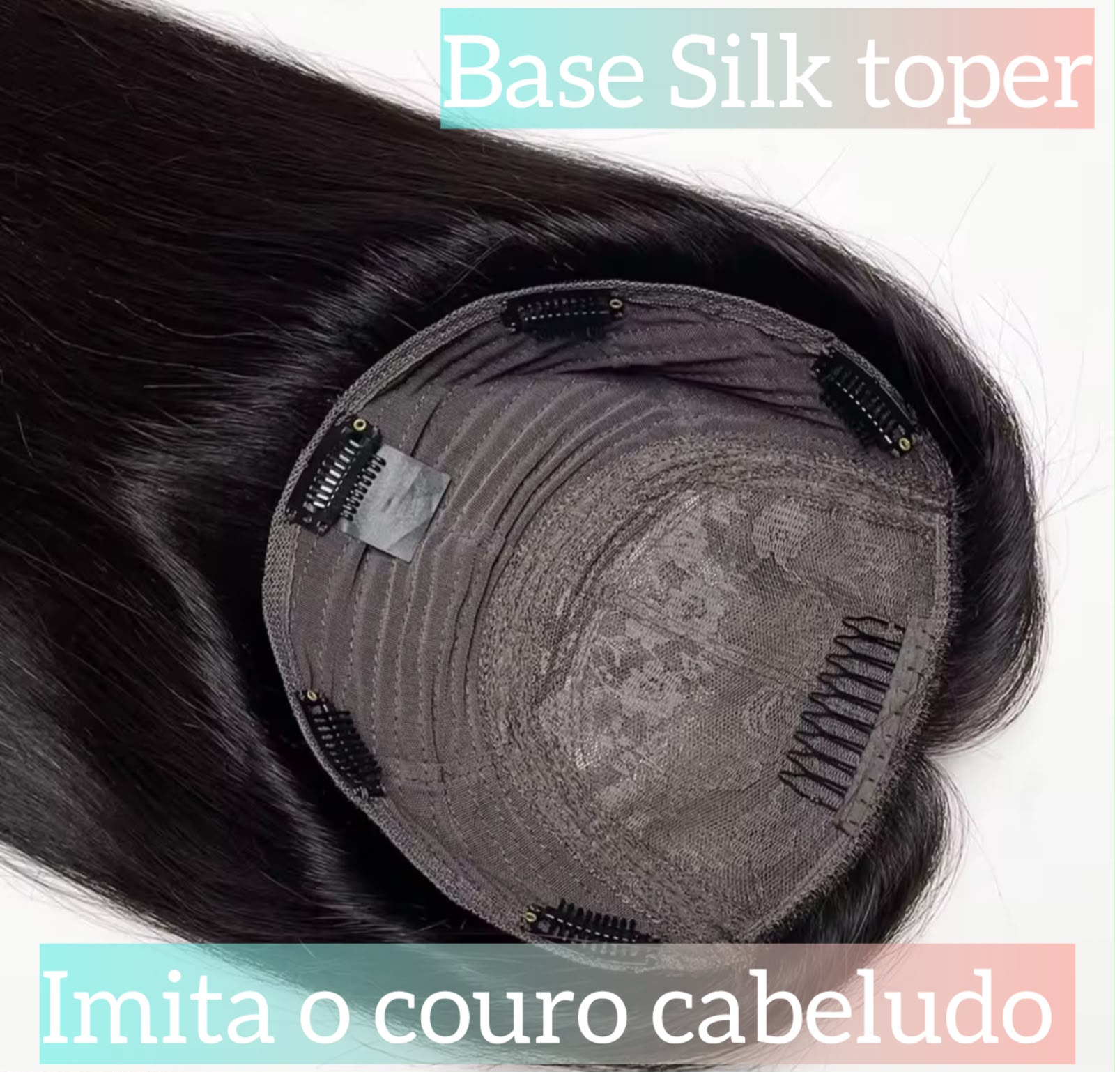 Silk Topper Wig Cabelo Brasileiro Natural