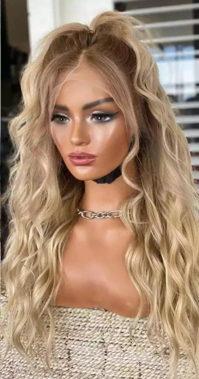 Lace wig de Fibra Premium Repartição Livre