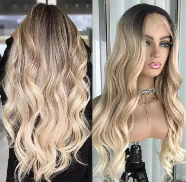 Lace wig de Fibra Premium Repartição Livre