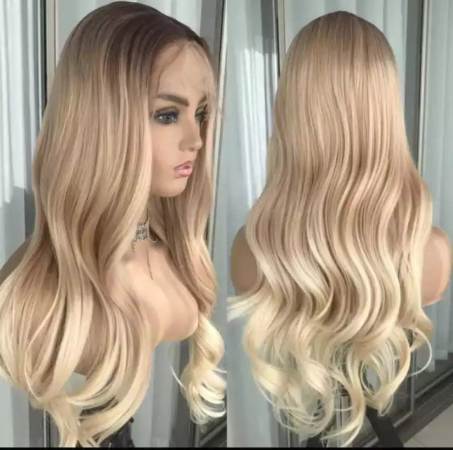 Lace wig de Fibra Premium Repartição Livre