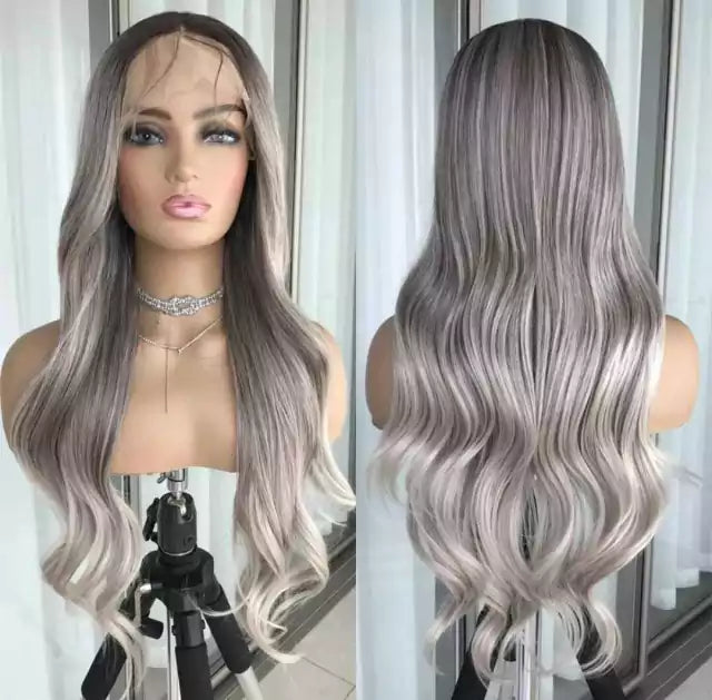 Lace wig de Fibra Premium Repartição Livre