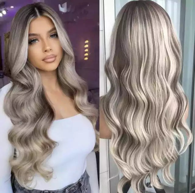 Lace wig de Fibra Premium Repartição Livre
