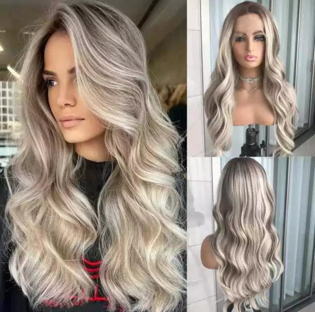 Lace wig de Fibra Premium Repartição Livre