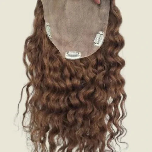 Topo Cacheado Cabelo Humano Personalizado